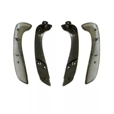 Χειρολαβές Πόρτας Εσωτερικές Για Renault Megane 3 09-17 / Fluence 09-15 Εμπρός Αριστερά & Δεξιά Σετ 4 Τεμαχίων Smoke / Γκρι 