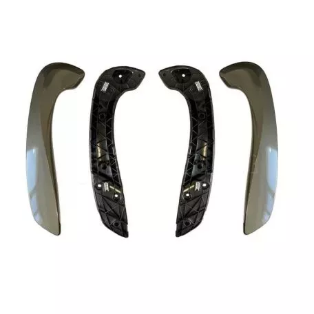 Χειρολαβές Πόρτας Εσωτερικές Για Renault Megane 3 09-17 / Fluence 09-15 Εμπρός Αριστερά & Δεξιά Σετ 4 Τεμαχίων Smoke / Γκρι 