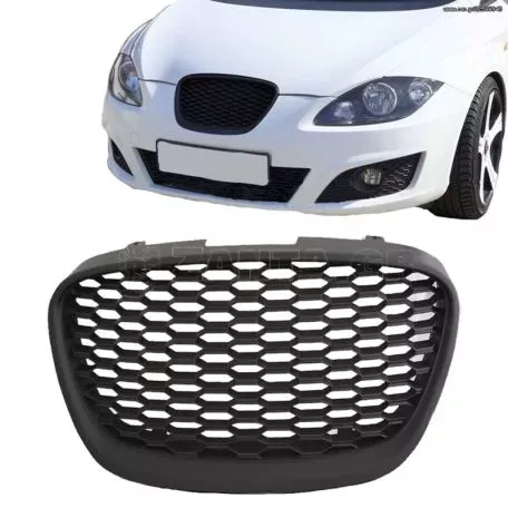 Μάσκα Για Seat Leon 1P / Altea 09-13 Κυψελωτή Χωρίς Σήμα Μαύρη 1 Τεμάχιο 