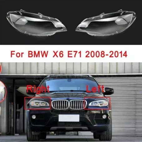 Κρύσταλλα Φαναριών Για Bmw X6 E71 08-15 Ζευγάρι 2 Τεμάχια 