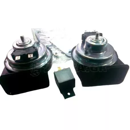 Κόρνα Αυτοκινήτου Σαλιγκάρι Διπλή 12 Volt 110dB Fiamm AM80SX 