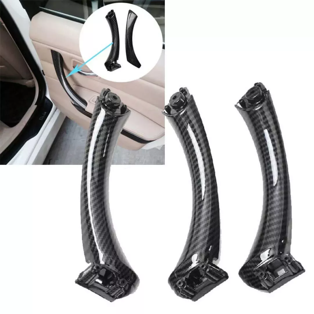 Σετ Εσωτερικών Χειρολαβών Πόρτας Για Bmw 3 E90 05-11 Εμπρός & Πίσω Δεξιά & Αριστερά 6 Τεμάχια Carbon Look