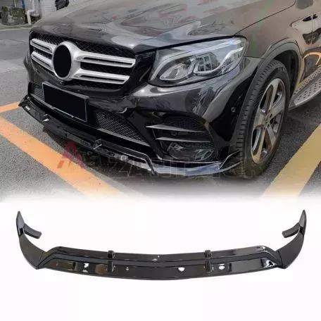 Μπροστινό Spoiler Για Mercedes-Benz GLC C253/X253 (2016-2020) AMG-Line Μαύρο Γυαλιστερό 3 Τεμάχια 