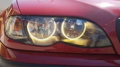 Δαχτυλίδια angel eyes led για BMW E36 / E38 / E39 - με 60 led - κίτρινο χρώμα 
