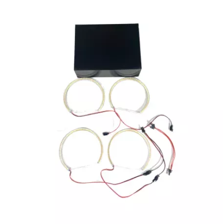 Δαχτυλίδια angel eyes led για BMW E36 / E38 / E39 - με 60 led - κίτρινο χρώμα 