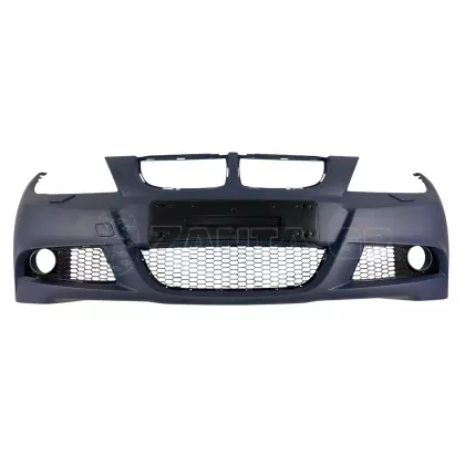 Προφυλακτήρας εμπρός για BMW E90 / E91 (2005-2008) - M pack design με ανοίγματα για πιτσιλίθρες, χωρίς parktronic