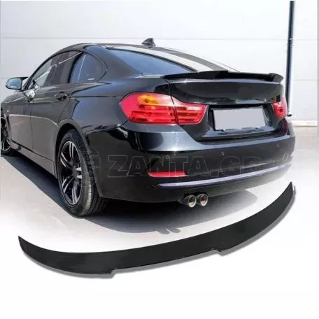 Αεροτομή Πορτ Παγκάζ Για Bmw 4 F36 13-17 4D Grand Coupe M4 Look Lipspoiler Γυαλιστερή Μαύρη Από Πολυουρεθάνη 