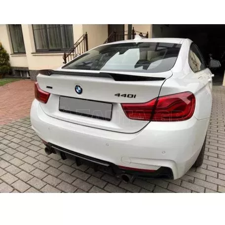 Αεροτομή Πορτ Παγκάζ Για Bmw 4 F36 13-17 4D Grand Coupe M4 Look Lipspoiler Γυαλιστερή Μαύρη Από Πολυουρεθάνη 