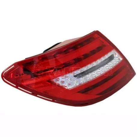 Πισινά Φανάρια Set Για Mercedes-Benz C-Class W204 07-12 Led Bar Facelift Look Κόκκινο/Crystal Carner 
