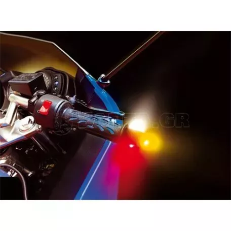 Lampa Αντίβαρο Τιμονιού με Φλας+LED μπροστά πίσω 9024.1-LM 