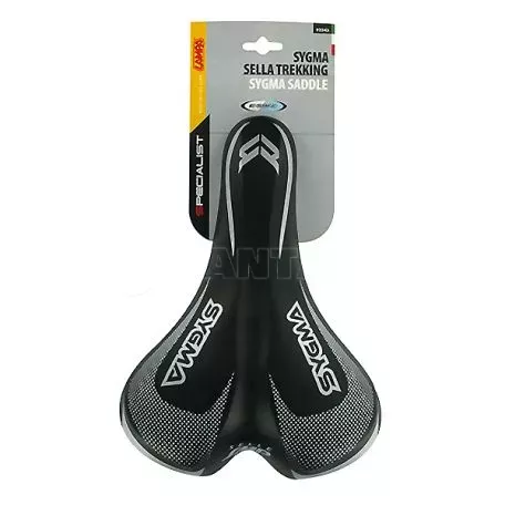Lampa Σέλα ποδηλάτου (260x180mm /480gr) μαύρη Sygma Saddle 9234.3-LB 
