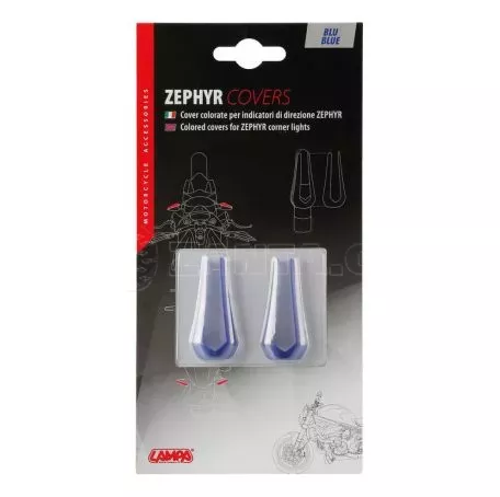 Lampa ΚΑΠΑΚΙ - ΚΑΛΥΜΜΑ ΓΙΑ ΦΛΑΣ ΜΟΤΟ ZEPHYR ΜΠΛΕ 2ΤΕΜ. 9049.5-LM 