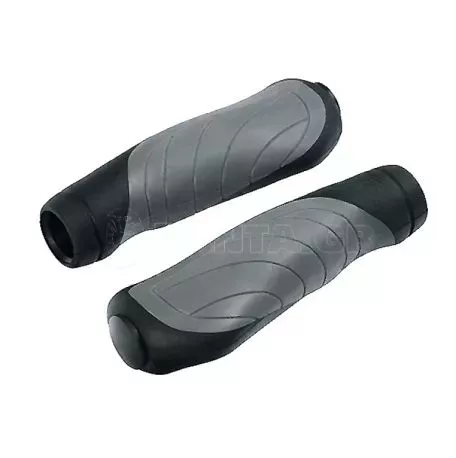 Lampa ΧΕΙΡΟΛΑΒΕΣ ΠΟΔΗΛΑΤΟΥ 135+135mm 22mm (TPE ΥΛΙΚΟ)  ΜΑΥΡΑ/ΓΚΡΙ SOFT 2ΤΕΜ 9280.5-LB 