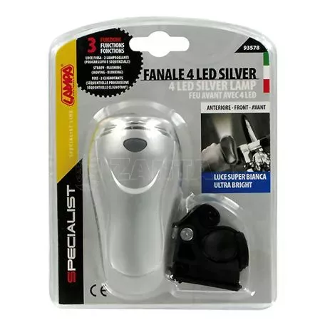 Lampa Φανάρι Ποδηλάτου Εμπρός με 4 LED 9357.8-LB 
