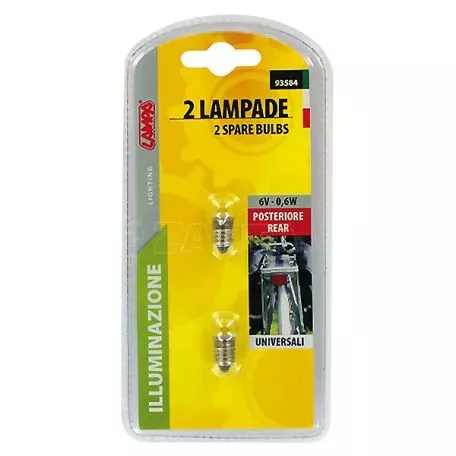 Lampa Σετ Λαμπάκια Ποδηλάτου 6V-0,6W 2τεμ. 9358.4-LB 