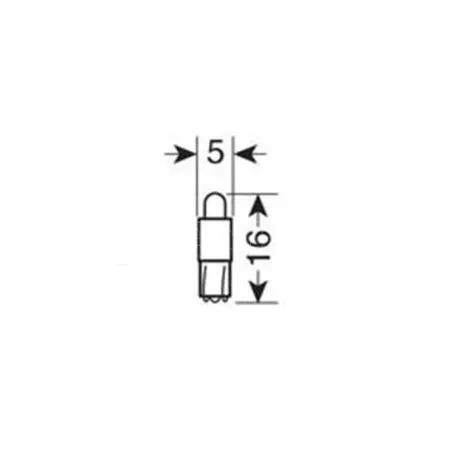 Lampa T3 12V W2Χ4,6d 1 LED COCKPIT ΛΕΥΚΟ (ΚΑΡΦΩΤΟ ΑΚΑΛΥΚΟ ΓΙΑ ΟΡΓΑΝΑ ΤΑΜΠΛΟ) BLISTER - 5 ΤΕΜ. 5848.9-LM 