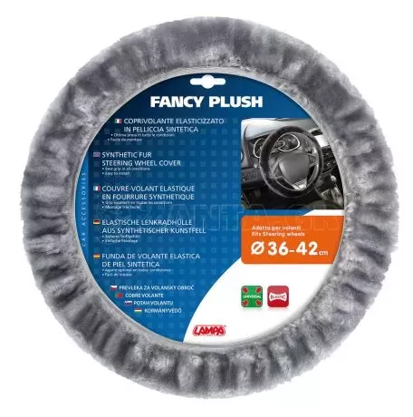 Lampa ΚΑΛΥΜΜΑ ΤΙΜΟΝΙΟΥ FANCY PLUSH 36>42 ΓΚΡΙ ΓΟΥΝΙΝΟ ΧΝΟΥΔΩΤΟ L3296.3 
