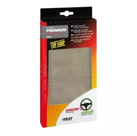 Lampa Κάλυμμα Τιμονιού Δερμάτινο Ραφτό PREMIUM (L) 37/39cm μπεζ L3299.3 