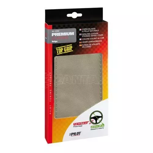 Lampa Κάλυμμα Τιμονιού Δερμάτινο Ραφτό PREMIUM (L) 37/39cm μπεζ L3299.3