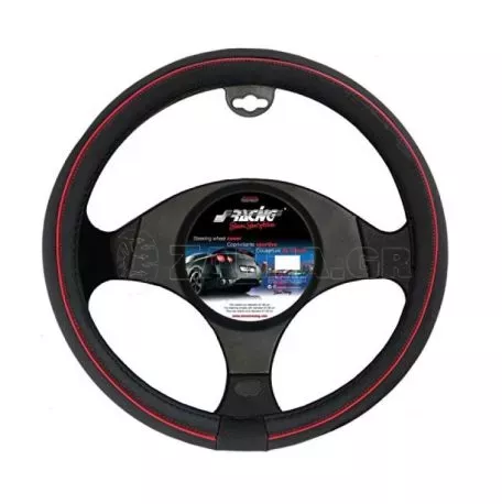 Simoni Racing ΚΑΛΥΜΜΑ ΤΙΜΟΝΙΟΥ SPEED ΜΑΥΡΟ ΜΕ ΚΟΚΚΙΝΗ ΡΙΓΑ 37-39cm SRCVT/40 