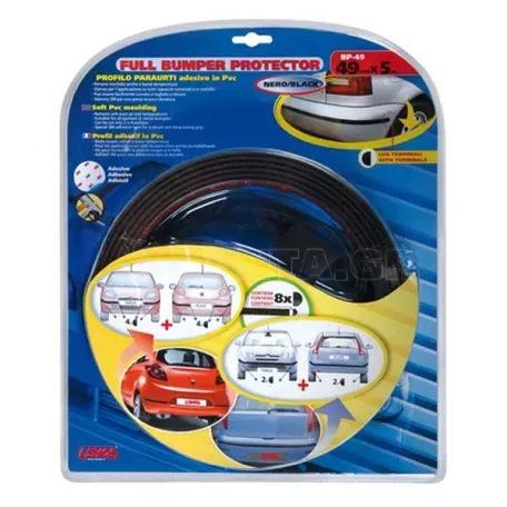 Lampa TRIM ΑΥΤΟΚΟΛΛΗΤΟ ΕΛΑΣΤΙΚΟ ΜΑΥΡΟ ΠΡΟΦΥΛΑΚΤΗΡΑ FULL BUMPER PROTECTOR 49mmX5m (ΤΑΙΝΙΑ 3M) L2061.3 