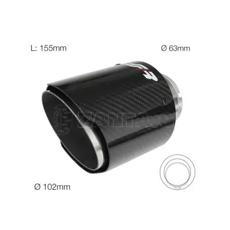 Simoni Racing ΑΚΡΟ ΕΞΑΤΜΙΣΗΣ TRX96C REAL CARBON 63>102mm ΜΗΚΟΣ 155mm SRTRX/96C 