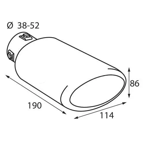 Lampa ΑΚΡΟ ΕΞΑΤΜΙΣΗΣ TS-56 Φ38-52mm L6010.8