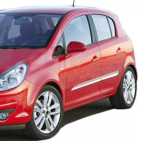 S-DIZAYN ΔΙΑΚΟΣΜΗΤΙΚΗ ΦΑΣΑ ΠΟΡΤΑΣ ΧΡΩΜΙΟ ΓΙΑ OPEL CORSA D 5D 07-14 4ΤΕΜ. 6808140/SD 