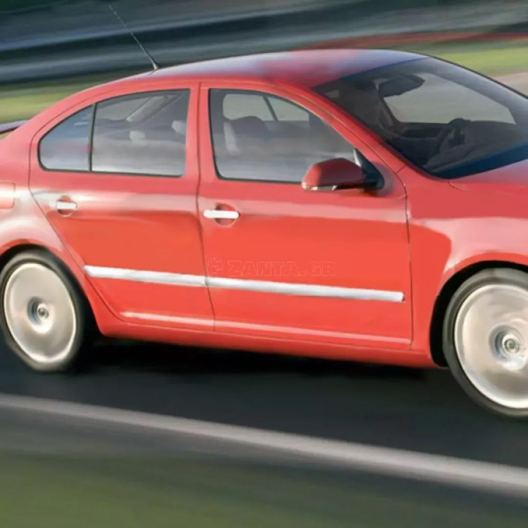 S-DIZAYN ΔΙΑΚΟΣΜΗΤΙΚΗ ΦΑΣΑ ΠΟΡΤΑΣ ΧΡΩΜΙΟ 4ΤΕΜ. ΓΙΑ SKODA OCTAVIA 5 4D 04-13 7203140/SD