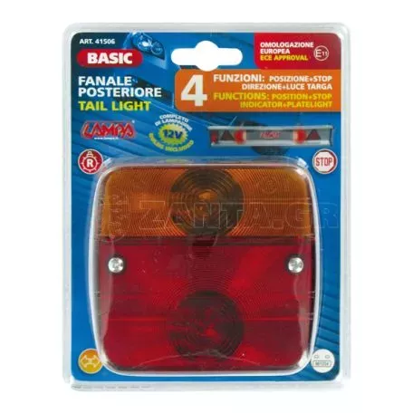 Lampa ΦΑΝΑΡΙ 12V - STOP/ΘΕΣΕΩΣ/ΦΛΑΣ/ΠΙΝΑΚΙΔΑΣ - ΓΙΑ ΤΡΕΙΛΕΡ (95 Χ 100 Χ 50mm) - 1 ΤΕΜ. L4150.6 