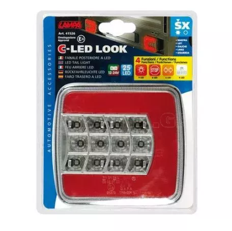 Lampa ΑΡΙΣΤΕΡΟ ΠΙΣΩ ΦΑΝΑΡΙ 12/24V C-LED LOOK ΓΙΑ ΤΡΕΙΛΕΡ (25 LED) - 1ΤΕΜ. L4152.6 