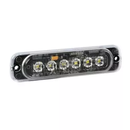 Lampa ΣΤΡΟΜΠΟ ΛΕΥΚΟ LF1 12/24V ΜΕ 6 LED 19 ΧΡΗΣΕΩΝ ΑΔΙΑΒΡΟΧΟ 113x28mm 1ΤΕΜ. L7299.6 