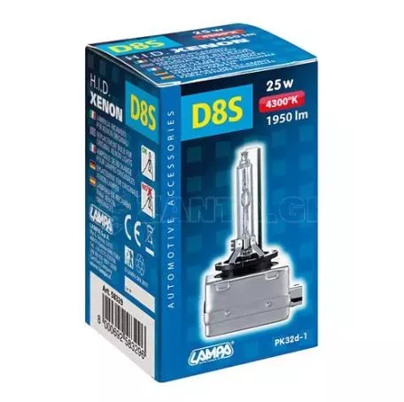 Lampa D8S 25W 12/24V 4.300K 1ΤΕΜ. ΣΕ ΚΟΥΤΙ L5832.9 