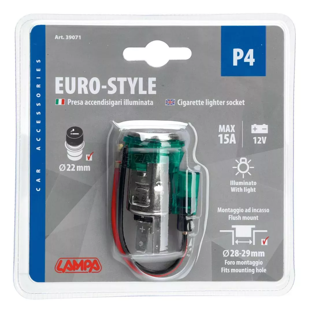Lampa ΥΠΟΔΟΧΗ ΑΝΑΠΤΗΡΑ 12V ΜΕ ΦΩΣ 22mm ΜΟΝΟ ΤΟ ΘΗΛΥΚΟ LAMPA - 1 TEM. L3907.1