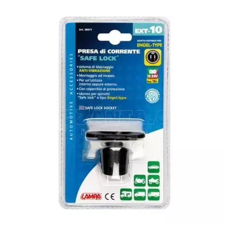 Lampa ΠΡΙΖΑ ΑΝΑΠΤΗΡΑ EXT-10 ΜΕ ΚΑΠΑΚΙ ΑΔΙΑΒΡΟΧΗ 12/24V 15A L3897.7 