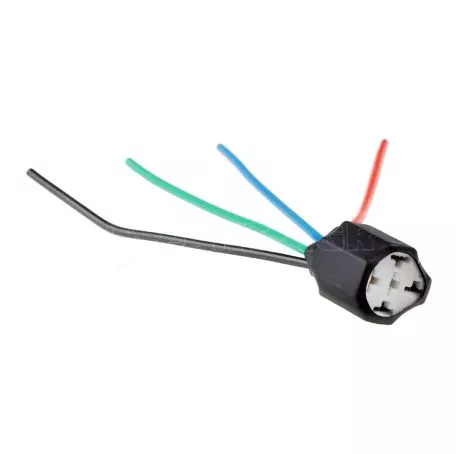 M-tech ΒΑΣΗ/ΦΙΣΑ ΚΕΡΑΜΙΚΗ ΓΙΑ ΡΕΛΕ 4 PIN ME 4 ΚΑΛΩΔΙΑ (14 cm) M-TECH - 1 ΤΕΜΑΧΙΟ GN016/MT 