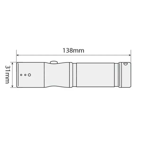 Lampa Φακός αλουμινίου 9LED L7203.4