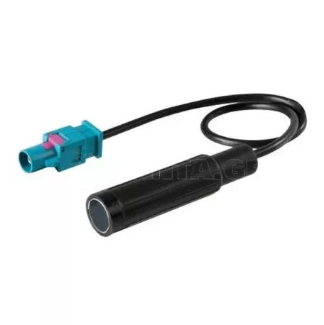 Lampa ΑΝΤΑΠΤΟΡΑΣ ΚΕΡΑΙΑΣ DIN>FAKRA (ΑΠΟ ΘΗΛΥΚΟ ΣΕ ΑΡΣΕΝΙΚΟ) 19cm L4030.6 