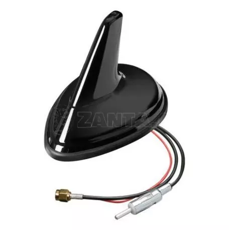 Lampa ΚΕΡΑΙΑ ΚΑΡΧΑΡΙΑΣ AERO-FIN 3 12V ΜΑΥΡΗ AM/FM/GPS ΜΕ ΕΝΙΣΧΥΤΗ ΣΗΜΑΤΟΣ 86x170x70mm L4062.4 