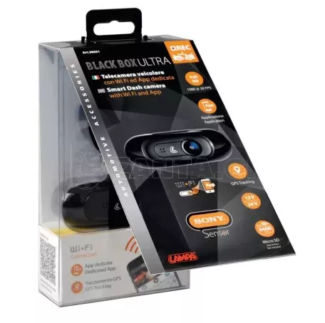 Lampa ΚΑΜΕΡΑ/ ΚΑΤΑΓΡΑΦΙΚΟ ΣΥΣΤΗΜΑ (ΚΑΤΑΓΡΑΦΕΑΣ) ΓΙΑ ΟΧΗΜΑ 12/24V BLACK-BOX 1080P ΜΕ WI-FI ΓΙΑ ΣΥΝΔΕΣΗ ΕΙΚΟΝΑΣ ΣΤΟ ΚΙΝΗΤΟ  L3866.1 
