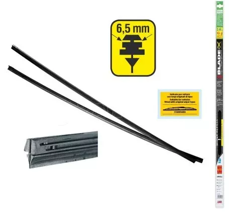 Lampa Λάστιχα Υαλοκαθαριστήρων BLADE-X (Χωρίς ράχη) 2 ΤΕΜΑΧΙΑ BLISTER L1900.8 