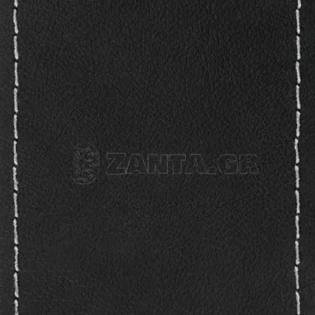 Lampa Κάλυμμα Τιμονιού Φορτηγού Δετό Δερμάτινο PREMIUM TRUCK 44-46cm μαύρο με ασημί ραφή  L9888.4 