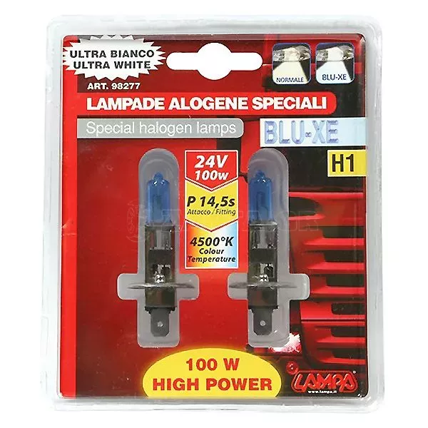 Lampa H1 24V 100W Λάμπα Αλογόνου Blue-Xenon P14,5s σε συσκευασία 2τεμαχίων L9827.7