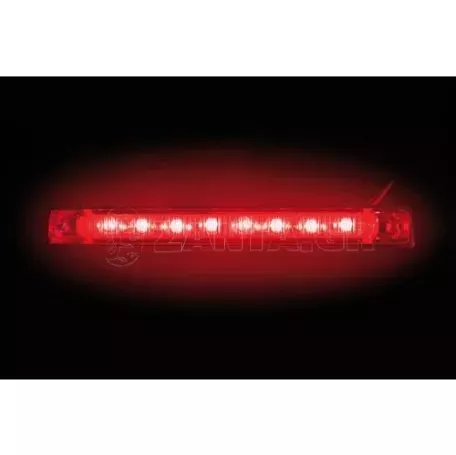 Lampa ΦΩΣ ΟΓΚΟΥ 8LED ΚΟΚΚΙΝΟ 12/24V 150mm ΑΔΙΑΒΡΟΧΟ 1ΤΕΜ. L4148.6 