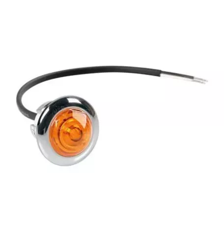 Lampa ΦΩΣ ΟΓΚΟΥ 12/24V LED ΠΟΡΤΟΚΑΛΙ ΣΤΡΟΓΓΥΛΟ 19,5mm 1ΤΕΜ. L4148.4 