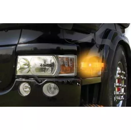 Lampa ΦΩΣ ΟΓΚΟΥ 12/24V LED ΠΟΡΤΟΚΑΛΙ ΣΤΡΟΓΓΥΛΟ 19,5mm 1ΤΕΜ. L4148.4 