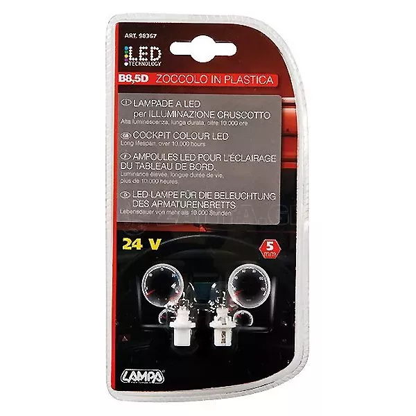 Lampa Λάμπα Κοκπιτ 24V Led Λευκή (White) 2 τεμάχια L9836.7