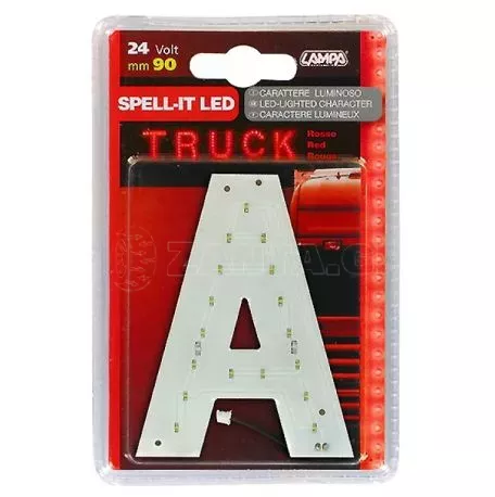 Lampa Λάμπα Γράμμα Αλφαβήτου (A) LED 90mm Κόκκινο (Red) L9893.0 