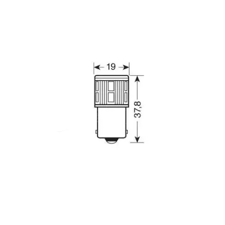 Lampa Λαμπάκι  P21W Mega-Led 17 BA15s Λευκό 1Τεμ 5792.9-LM 