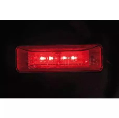 Lampa ΦΩΣ ΦΟΡΤΗΓΟΥ 4LED ΚΟΚΚΙΝΟ 24V 103mm PR7(4x600 MCD)  L9845.8 